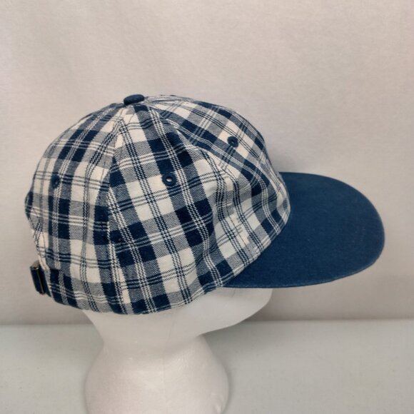 Fright Farm Cap Hat Plaid Strap Back Halloween Haunted House Smithfield PA Vtg - Picture 5 of 13